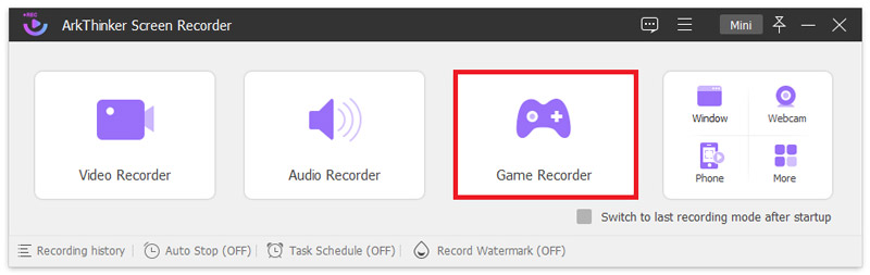 Select Game Recorder