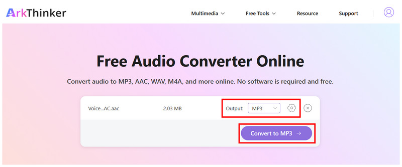 Arkthinker Free Audio Converter Converter MP3