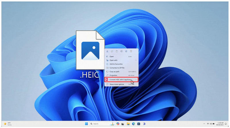 Copytrans Konwertuj opcję Heic