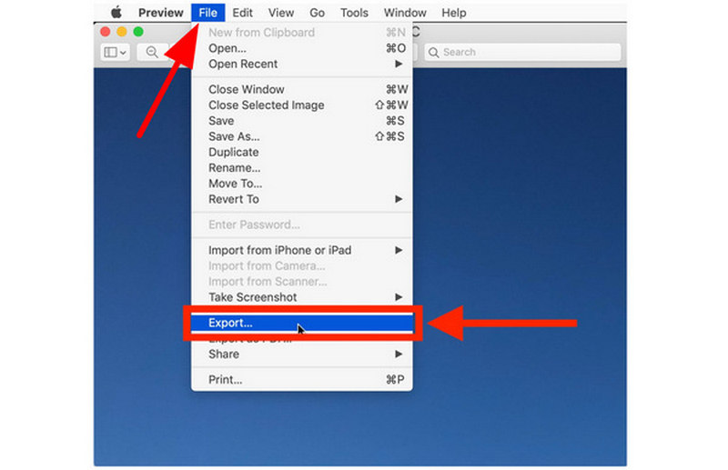 Preview File Export