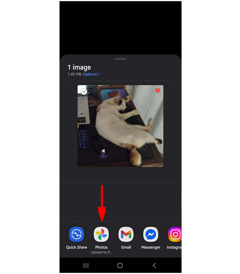 Googleフォトのアップロード