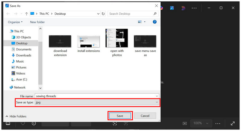 Photos App Save As Jpg