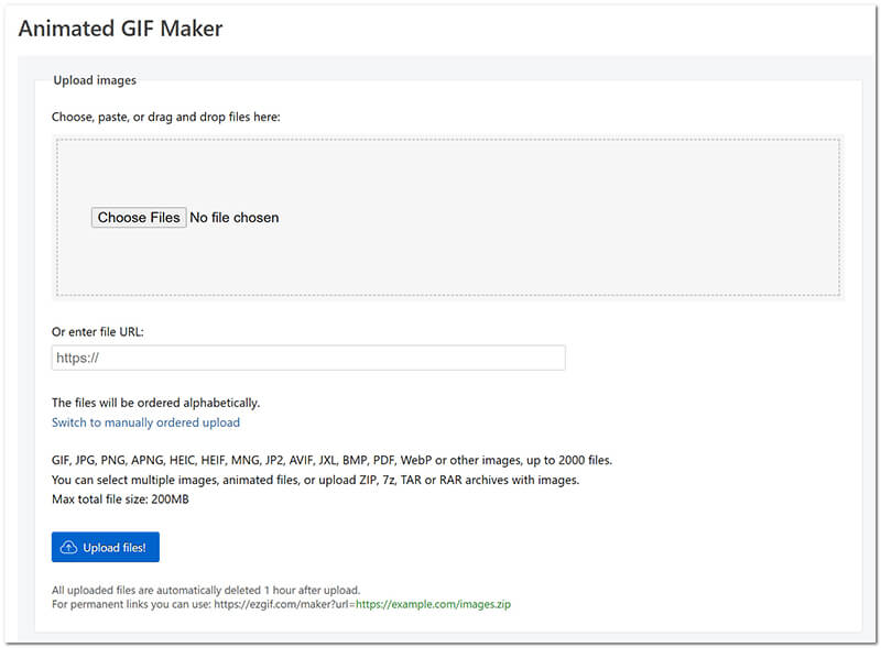 Gif feltöltése Ezgifbe