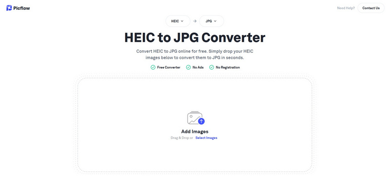 Picflow Heic To Jpg ウェブサイト