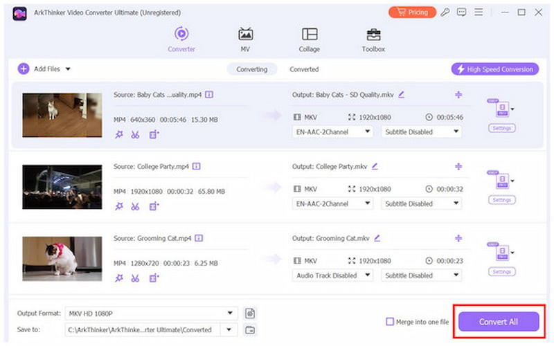 Arkthinker Video Converter Ultimate Konverter alle