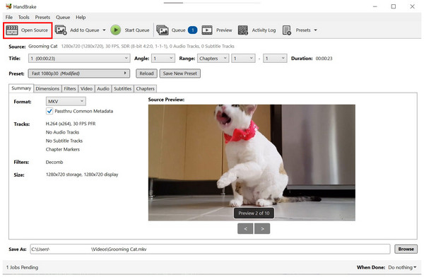 Håndbremse Tilføj til kø