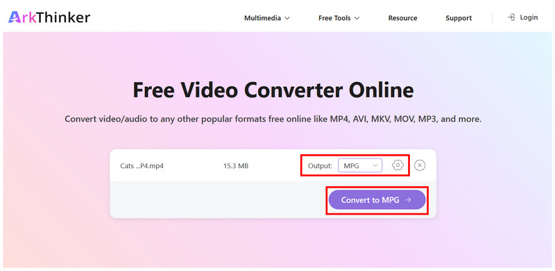 Arkthinker Free Video Converter Online Convert