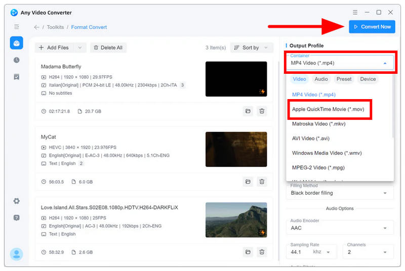 Any Video Converter MOV