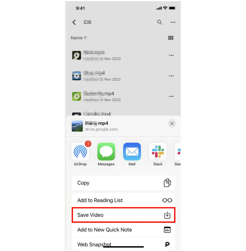Import Files Cloud Storage Save Video