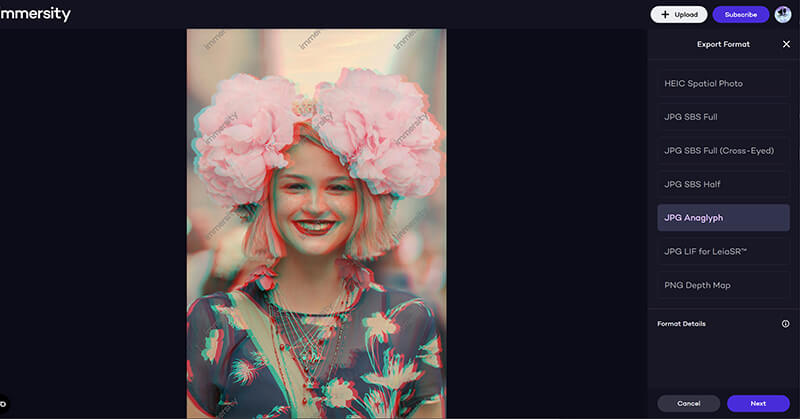 Προσαρμογή εικόνας 3D σε Leiapix