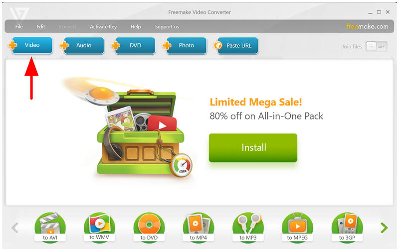 Freemake Add Video