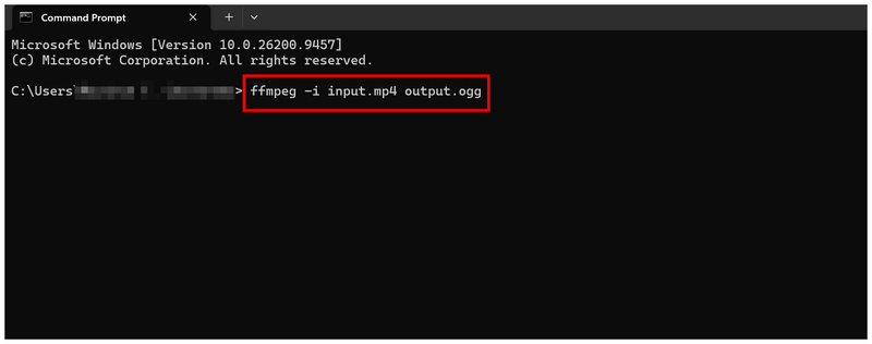 Ffmpeg Conversion Command