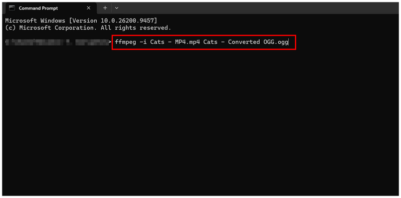 Ffmpeg Ogg Command