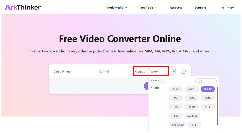 Arkthinker Video Converter Online Output Video