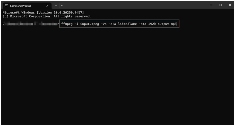 Ffmpeg Command Line