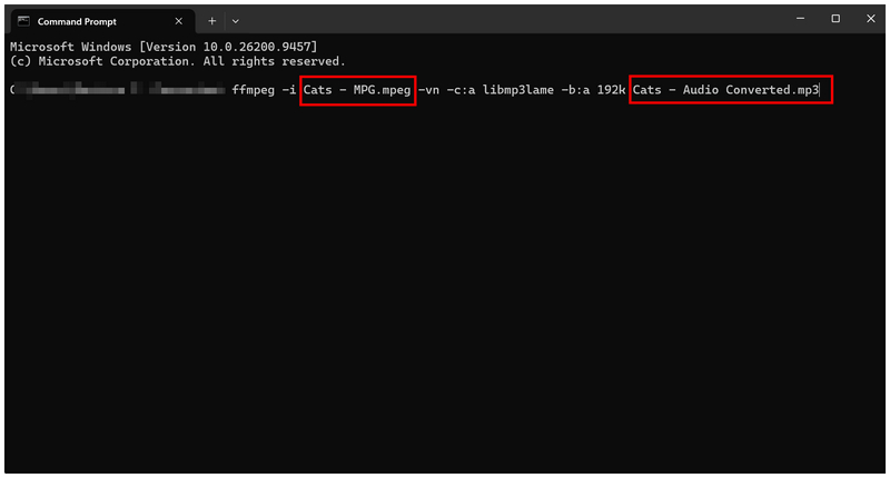 Ffmpeg Input Output
