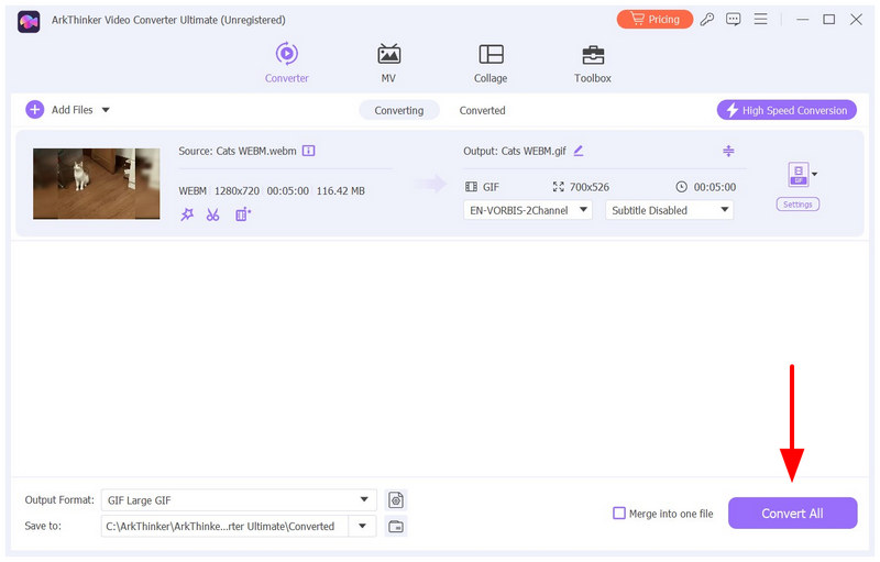Arkthinker Video Converter Ultimate Convertir todo