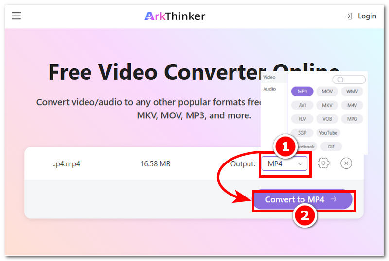 تحويل إلى MP4