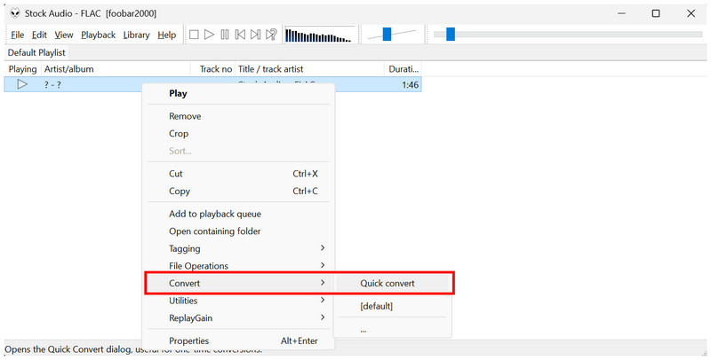 Foobar Converter Rápido