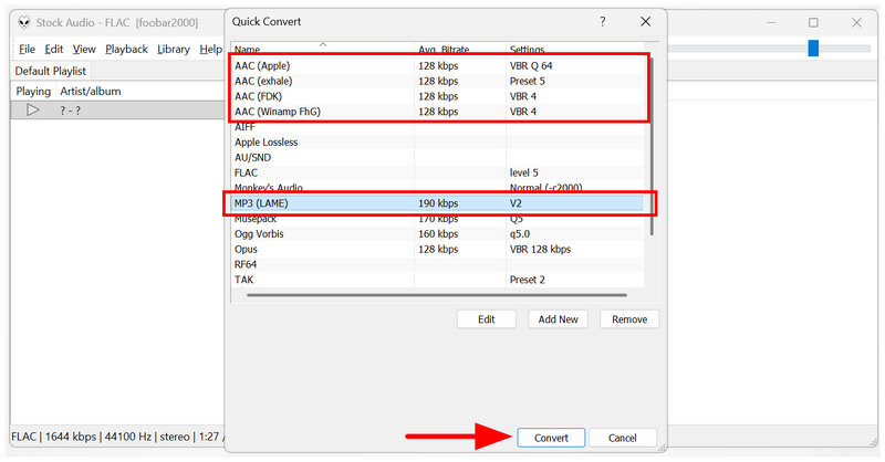Arquivo Foobar Converter Arquivo