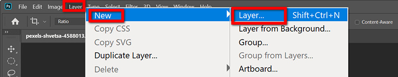 Neue Photoshop-Ebene