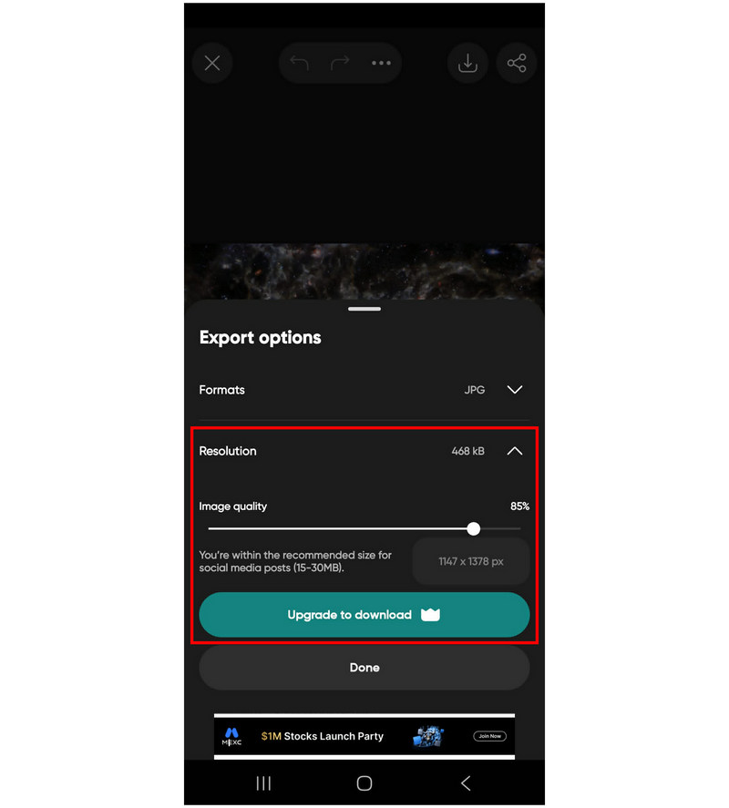 Якість зображення PicsArt – платна версія