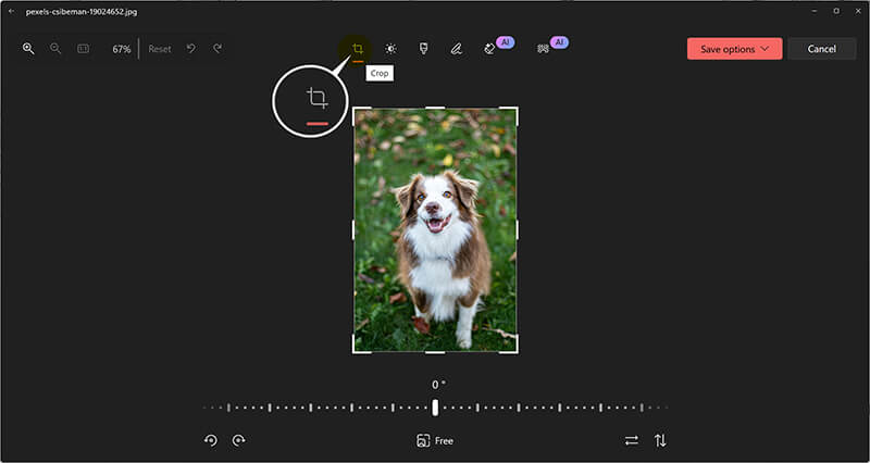 Βρείτε περικοπή στις φωτογραφίες των Windows