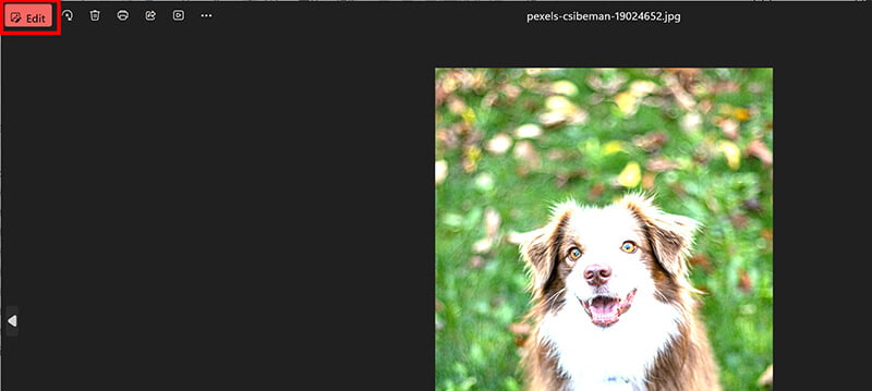 Βρείτε το κουμπί Επεξεργασία στις Φωτογραφίες των Windows