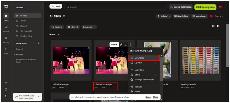 Dropbox Web Download Jpg