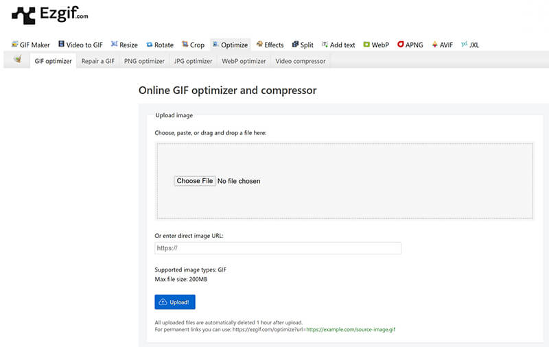 Ezgif Μεταφόρτωση GIF