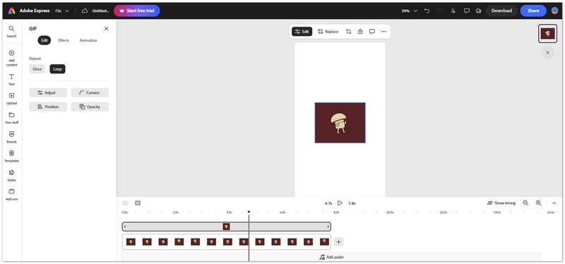 Adobe Express GIF Background Remover