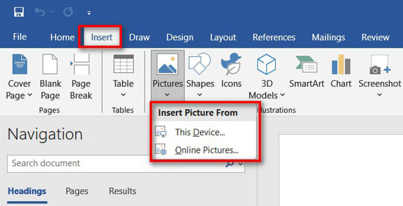 Add Image to Word