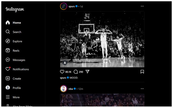 Instagram-hjemmeside