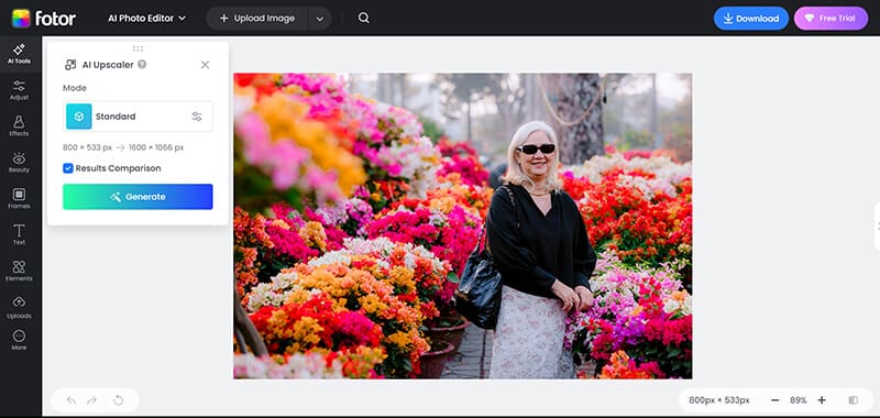 Fotoforstørrelsesprogram
