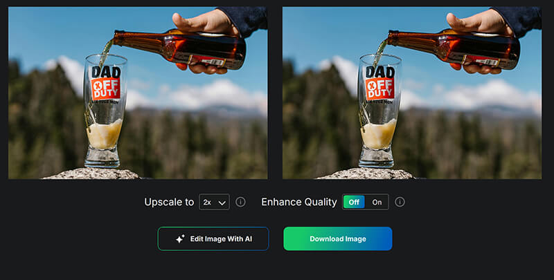 Eksklusiv mediefotoforstørrelse