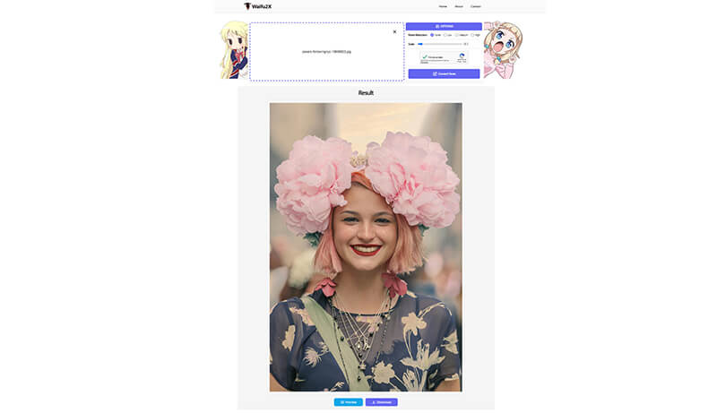 Waifu2x fotoforstørrelse
