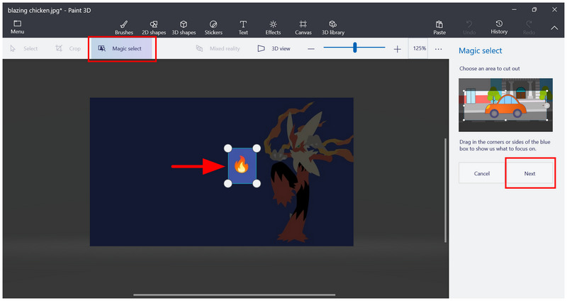 Магічний вибір Paint3d