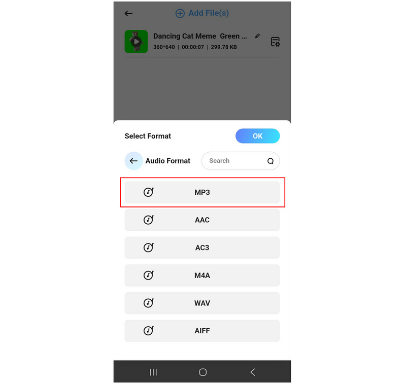 Вибір формату Allvidconverter