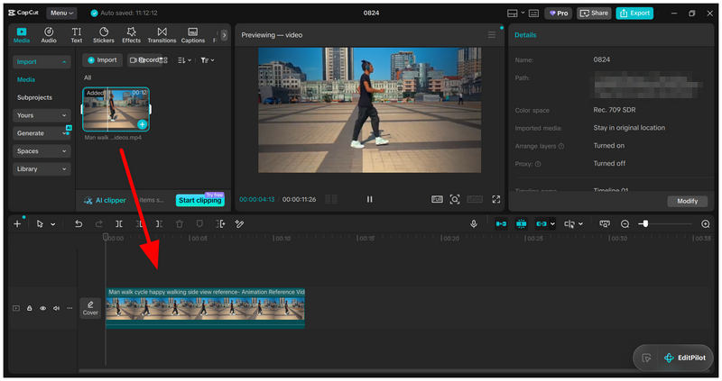 Відео Capcut Click & Drag