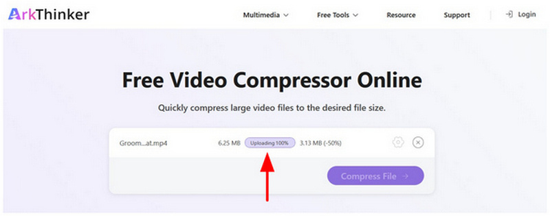 Proceso de carga en línea de Arkthinker