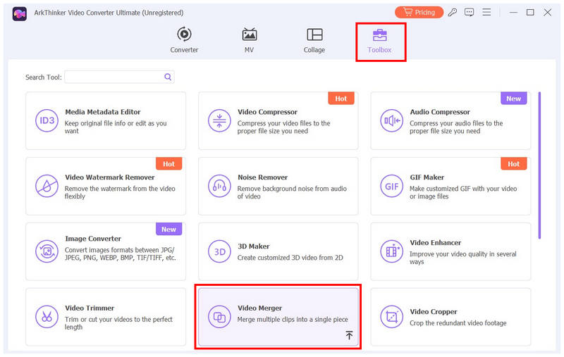 Arkthinker Video Converter Ultimate Video Merger