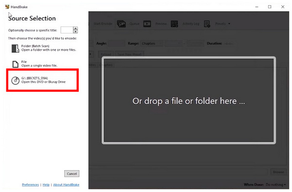 Вибір DVD-дисків ручного гальма