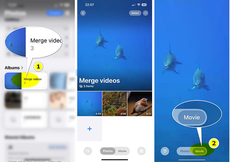 Filmek készítése iPhone-on