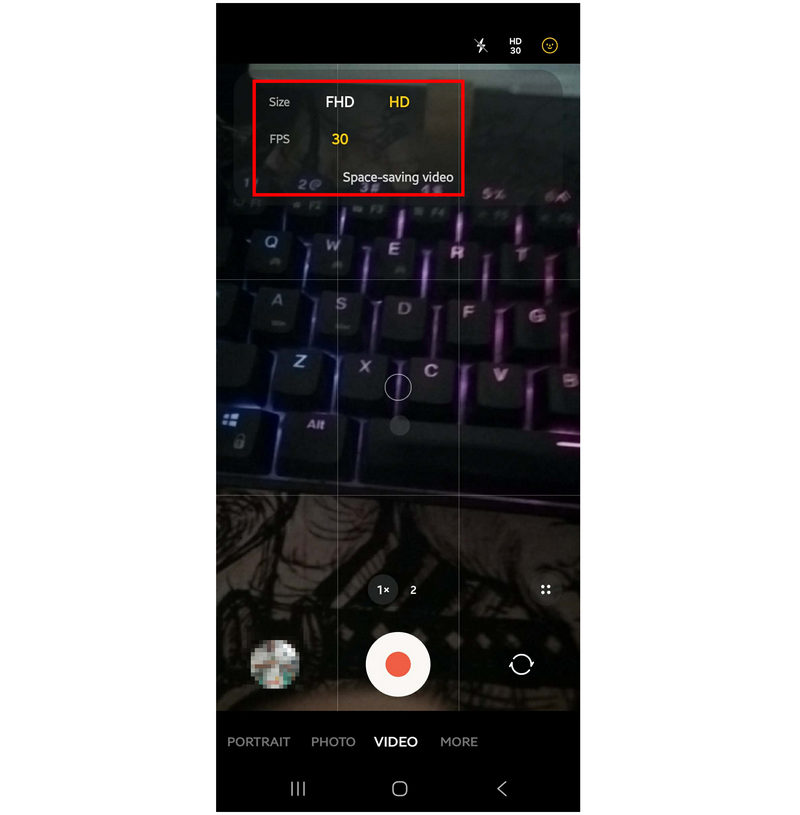 Android-videooptagelseskvalitet