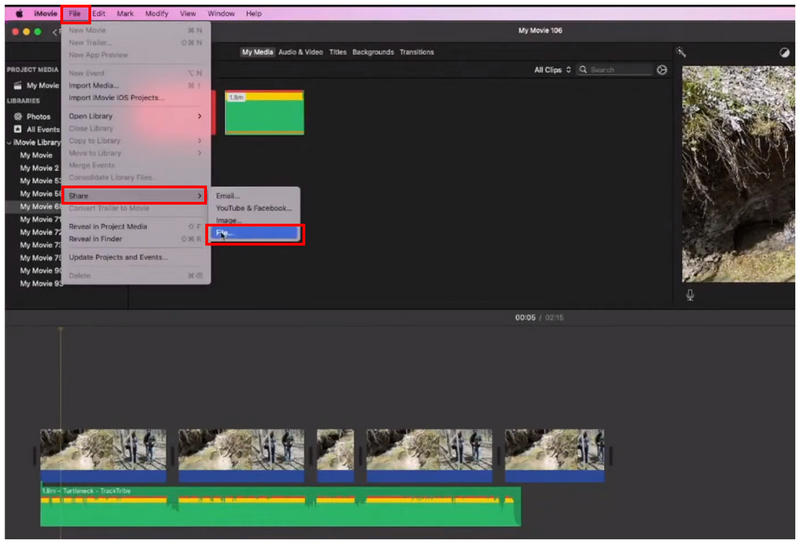 Imovie Åbn Fil