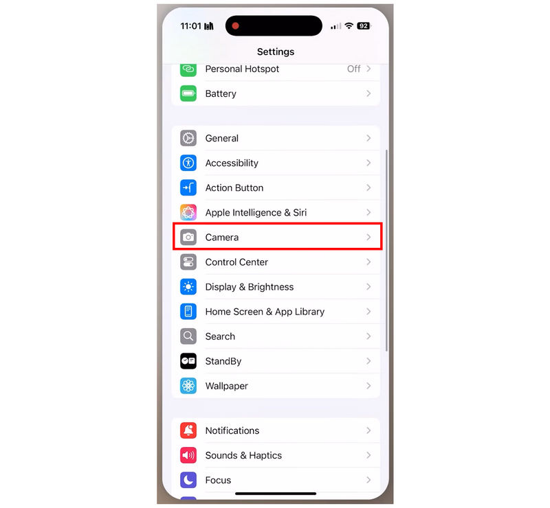 iPhone-kameraindstillinger