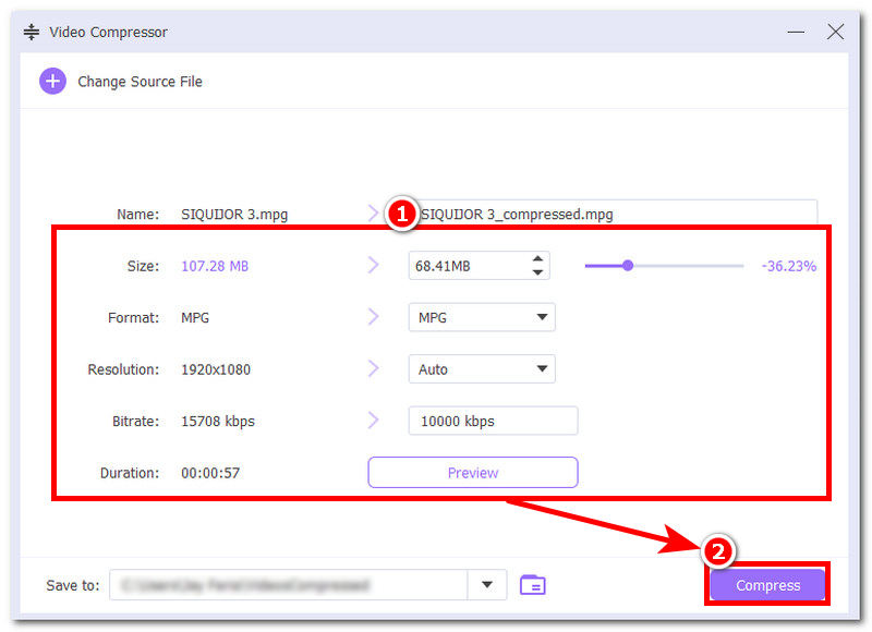 Fichier vidéo compressé