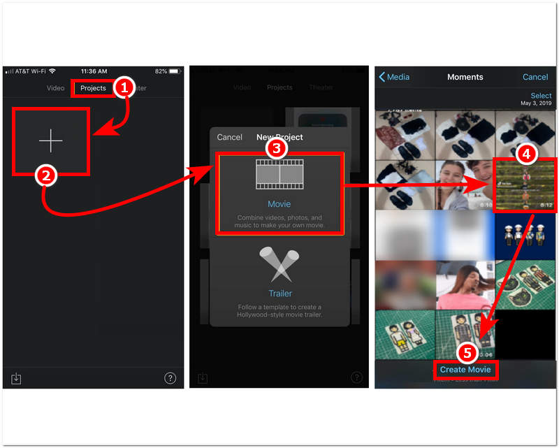 Abra o aplicativo iMovie.