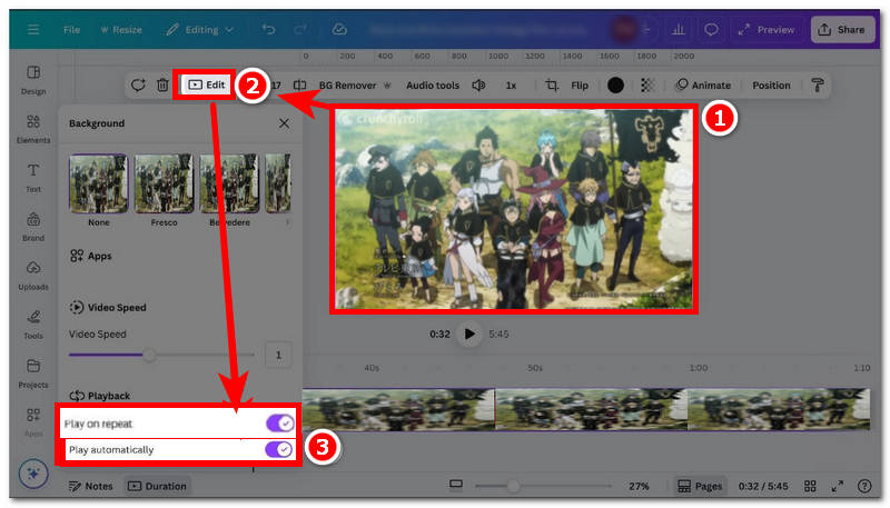 تشغيل متكرر وتلقائي