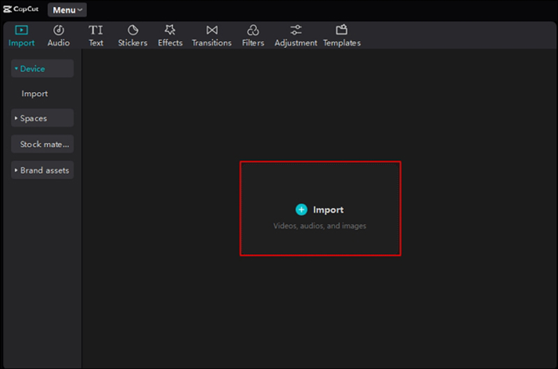 将视频添加到 Capcut